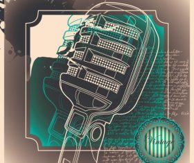 Artistic vintage illustration vector