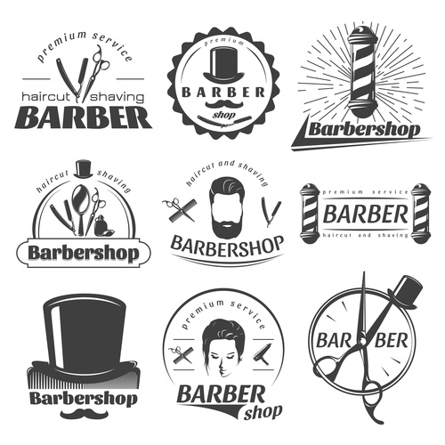 Barbershop label vector