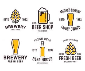 Barley beer logo vector