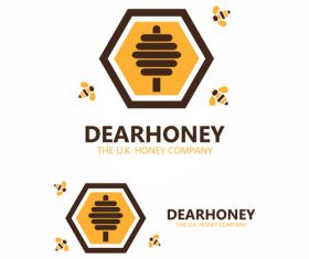 Bee logo Vector