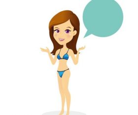 Bikini female vectors