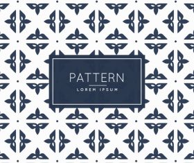 Black floral creative pattern background vector