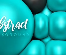 Blue 3D bright color geometrical spheres backgrounds vectors