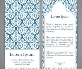Blue background Pattern banner vector