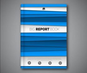 Blue book portfolio vectors