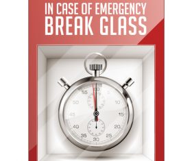 Break glass time vector