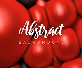 Bright red geometrical spheres backgrounds vectors