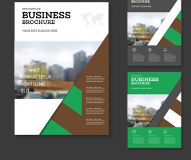 Brochure cover design vector 01