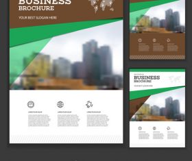 Brochure cover design vector 02
