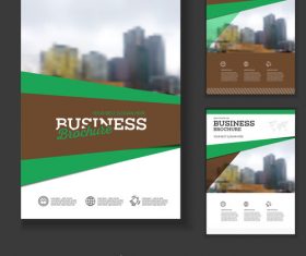 Brochure cover design vector 03