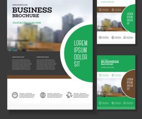 Brochure cover design vector 04