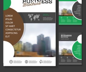 Brochure cover design vector 05