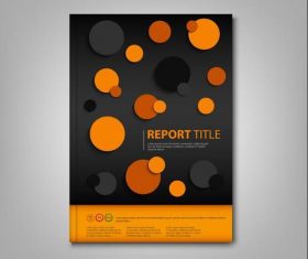 Brochures book abstract circles design template vectors