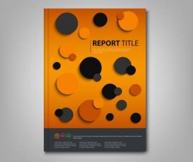 Brochures book abstract circles template vectors