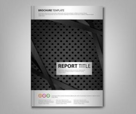 Brochures book dark metal dynamic background vectors