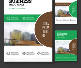 Business brochure cover design vector