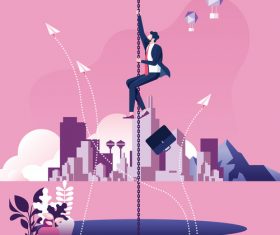 Business risk concept vectors