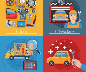 Cartoon Car Mechanic vector