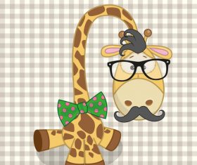 Cartoon Giraffe vector