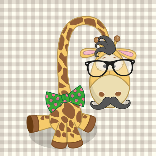 Cartoon Giraffe vector
