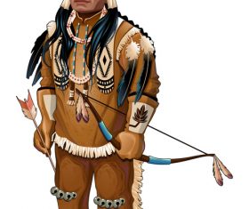 Cartoon Native American vectors