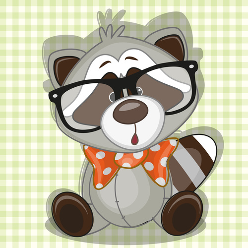 Cartoon Raccoon vector