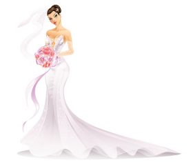 Cartoon bride vectors