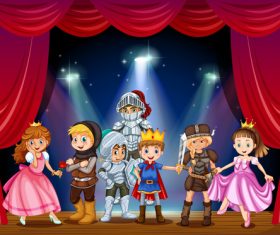 Cartoon child actor vectors