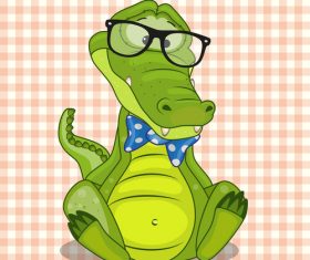 Cartoon croco vector