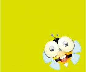 Cartoon cute bee vectors