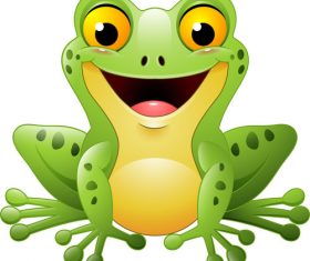 Cartoon frog vector