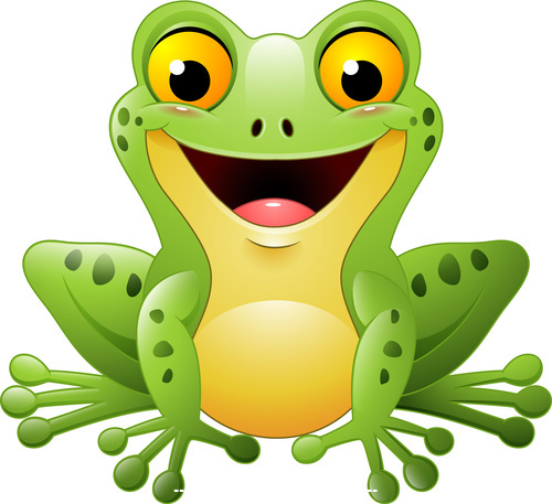 Cartoon frog vector