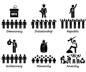 Cartoon icon democrocy vector