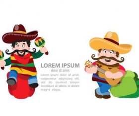 Cartoon mexican pepper festival vector
