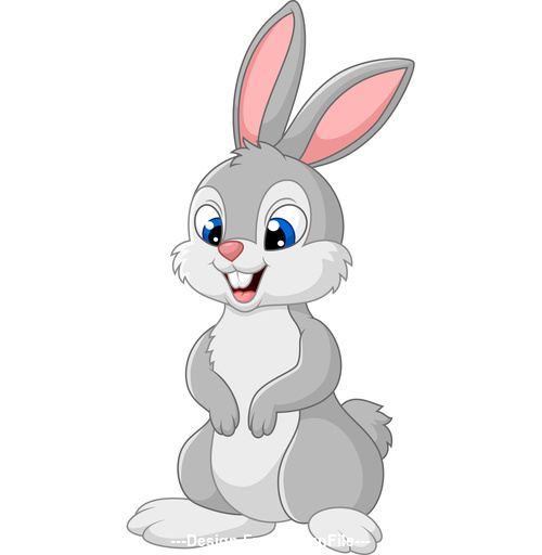 Cartoon rabbit vector