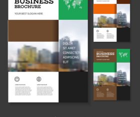 Checker Brochure cover design vector