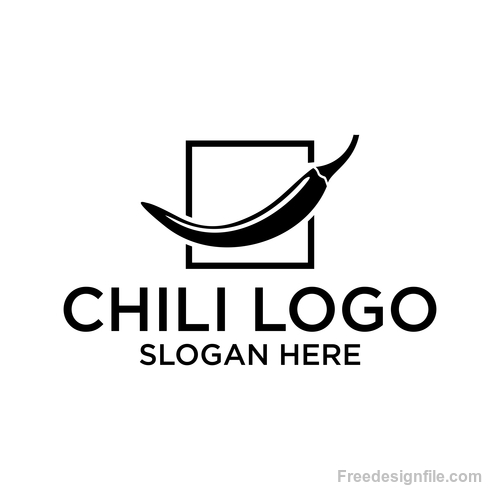 Chili logo creative design vector