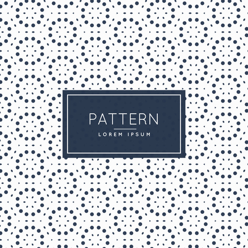 Circle black dots creative pattern background vector