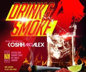 Club party flyer psd template