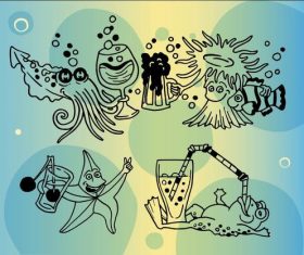 Cocktails Party Illustrations vectors