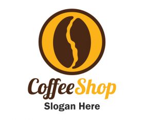 Coffee bean cover vector