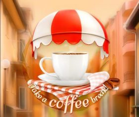 Coffee cover vector