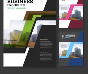 Colorful color Brochure cover design vector