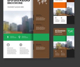 Colorful color square brochure cover design vector