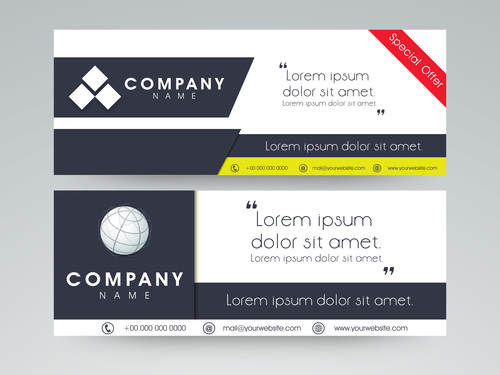 Company special offer sale banner vector