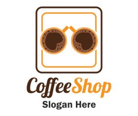 Cover two cups of coffee vector