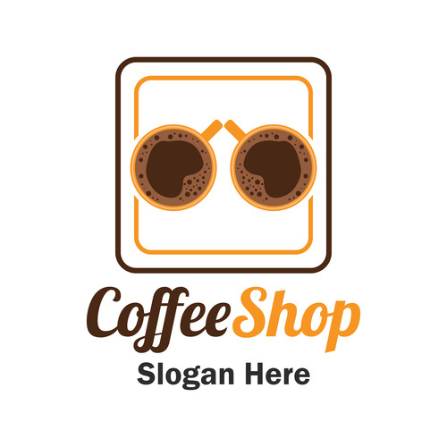 Cover two cups of coffee vector