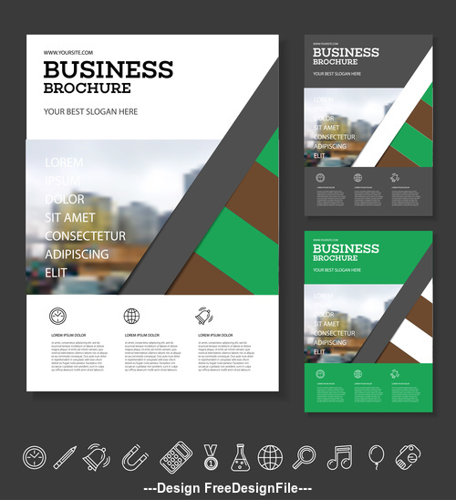 Creative Business Brochure cover design vector