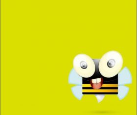 Cute cartoon bee vectors