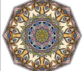 Delicate mandala ornament pattern vector